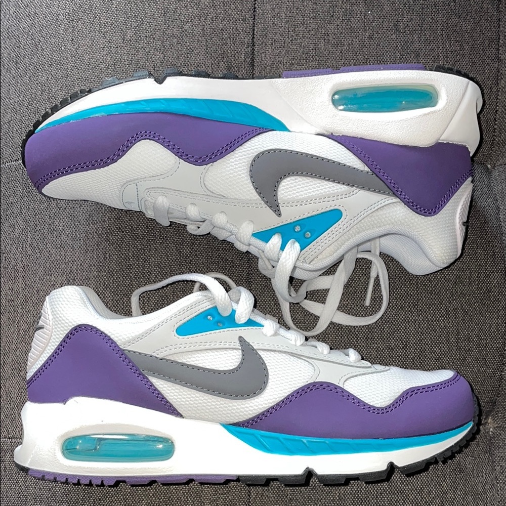 Nike Women's Air Max Sneakers - White, Purple, and Blue